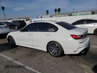 2021 BMW 3 Series M340i xDrive with VIN 3MW5U9J07M8B57210, listed as a Copart auction lot 86221464 with 50,810 mi miles and Salvage Title. Bid and sale history available at carsss.com. Image 2.