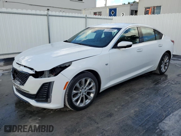 2023 Cadillac CT5 Premium Luxury z VIN 1G6DN5RK5P0132088, wystawiony jako Copart lot #44972315 z przebiegiem 28 349 mil mil oraz Czysty tytuł • Clean title. Historia ofert i sprzedaży dostępna na DreamBid. Obrazek 1.