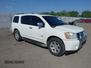 2005 Nissan Armada SE z VIN 5N1AA08B75N731103, wystawiony jako IAAI lot #42213623 z przebiegiem 161 968 mil mil oraz . Historia ofert i sprzedaży dostępna na DreamBid. Obrazek 1.