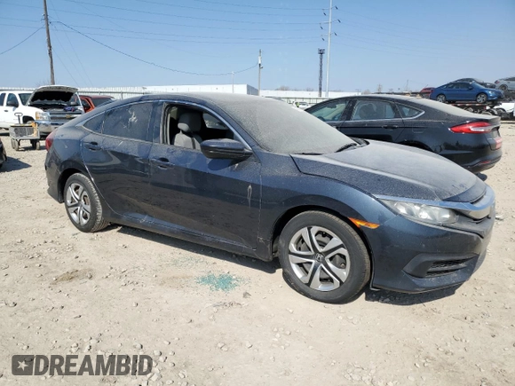 2017 Honda Civic Sedan LX with VIN 19XFC2F59HE000663, listed as a Copart auction lot 48856145 with 0 mi miles and Salvage Title. Bid and sale history available at carsss.com. Image 4.