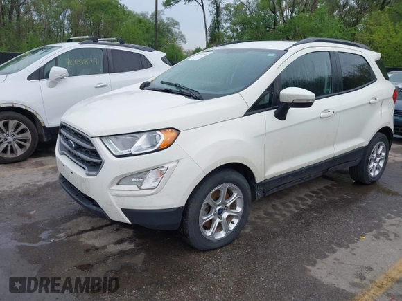 2019 Ford EcoSport SE with VIN MAJ3S2GE7KC290961, listed as a IAAI auction lot 42073145 with 156,178 mi miles and . Bid and sale history available at DreamBid. Image 2.