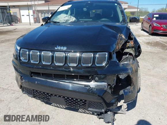 2022 Jeep Compass Limited z VIN 3C4NJDCB4NT189558, wystawiony jako IAAI lot #42337555 z przebiegiem 40 109 mil mil oraz . Historia ofert i sprzedaży dostępna na DreamBid. Obrazek 6.