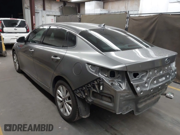 2018 Kia Optima EX with VIN 5XXGU4L35JG193343, listed as a IAAI auction lot 42100264 with 87,364 mi miles and . Bid and sale history available at carsss.com. Image 3.