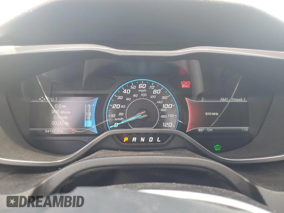 2016 Ford Focus Electric z VIN 1FADP3R49GL230588, wystawiony jako Copart lot #48019985 z przebiegiem 54 197 mil mil oraz Szkody całkowita. Historia ofert i sprzedaży dostępna na DreamBid. Obrazek 9.