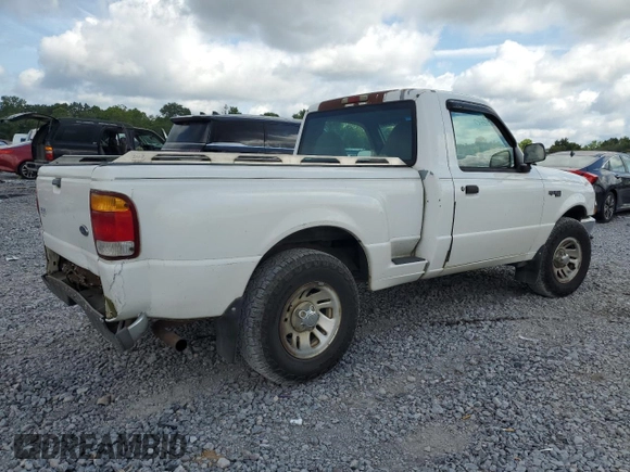 1999 Ford Ranger XL with VIN 1FTYR10C6XPA43770, listed as a Copart auction lot 63831315 with 18,858 mi miles and Salvage title. Bid and sale history available at DreamBid. Image 3.