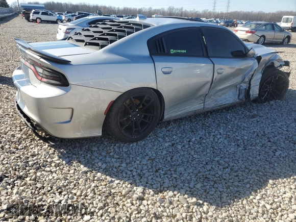 2019 Dodge Charger Scat Pack with VIN 2C3CDXGJ6KH572637, listed as a Copart auction lot 45286815 with 90,341 mi miles and Salvage Title. Bid and sale history available at DreamBid. Image 3.