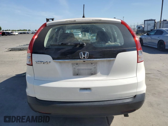 2012 Honda CR-V LX with VIN 5J6RM3H33CL019974, listed as a Copart auction lot 59207185 with 103,430 mi miles and Salvage title. Bid and sale history available at DreamBid. Image 6.