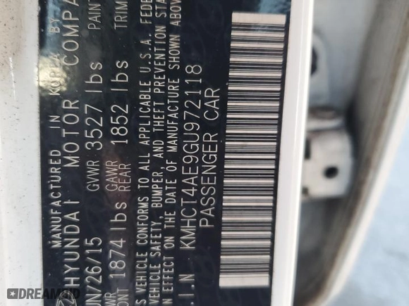 2016 Hyundai Accent SE with VIN KMHCT4AE9GU972118, listed as a Copart auction lot 50583875 with 72,866 mi miles and Salvage Title. Bid and sale history available at carsss.com. Image 12.