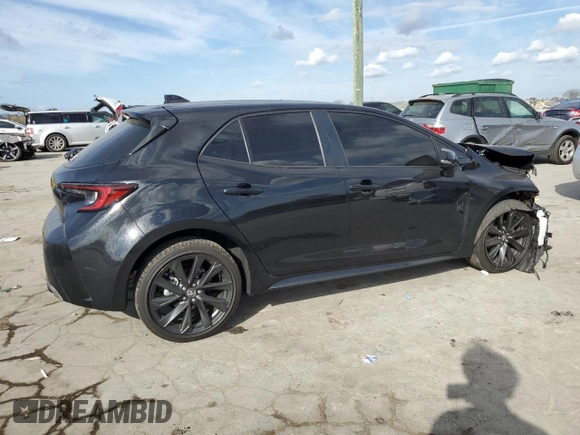 2023 Toyota Corolla XSE with VIN JTNC4MBE2P3201405, listed as a Copart auction lot 73908083 with 23,645 mi miles and Salvage Title. Bid and sale history available at DreamBid. Image 3.