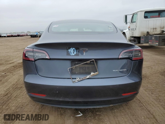 2021 Tesla Model 3 Long Range with VIN 5YJ3E1EB2MF852663, listed as a Copart auction lot 54726615 with 29,215 mi miles and Clean Title. Bid and sale history available at carsss.com. Image 6.