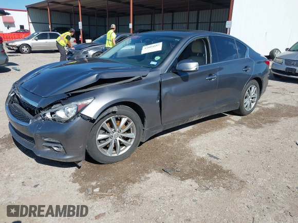 2015 Infiniti Q50 Premium z VIN JN1BV7AR9FM408386, wystawiony jako IAAI lot #42084887 z przebiegiem 122 527 mil mil oraz . Historia ofert i sprzedaży dostępna na DreamBid. Obrazek 18.