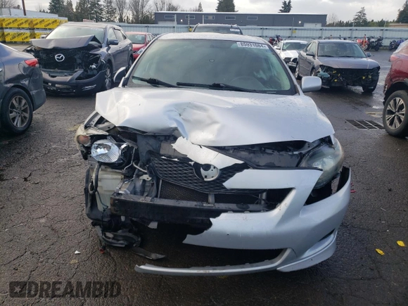 2009 Toyota Corolla XRS with VIN 1NXBE40E39Z004638, listed as a Copart auction lot 85931084 with 205,424 mi miles and Salvage Title. Bid and sale history available at carsss.com. Image 5.