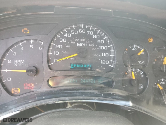 2005 Chevrolet Tahoe Z71 with VIN 1GNEC13T75R254582, listed as a Copart auction lot 50031515 with 244,721 mi miles and Clean Title. Bid and sale history available at carsss.com. Image 9.