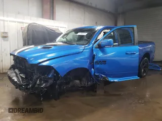 2018 Ram 1500 Night with VIN 1C6RR7MT9JS196060, listed as a Copart auction lot 51763415 with 63,398 mi miles and Salvage Title. Bid and sale history available at carsss.com. Image 1.