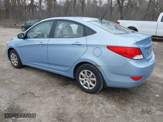 2012 Hyundai Accent GLS with VIN KMHCT4AE9CU158285, listed as a IAAI auction lot 42020423 with 98,904 mi miles. Bid and sale history available at carsss.com. Image 3.