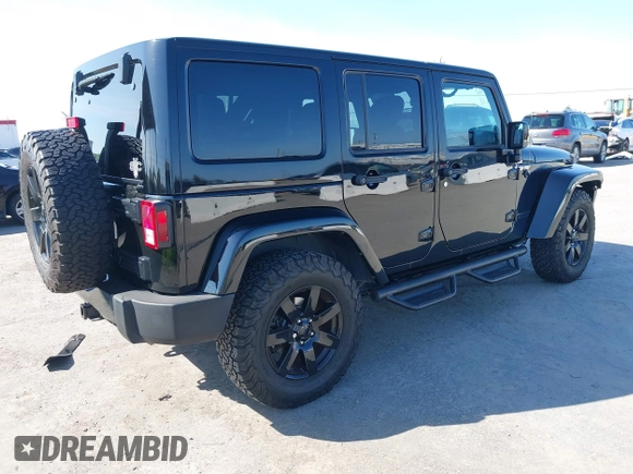 2014 Jeep Wrangler Unlimited Sahara with VIN 1C4BJWEG0EL306202, listed as a IAAI auction lot 41784330 with 79,123 mi miles. Bid and sale history available at carsss.com. Image 4.