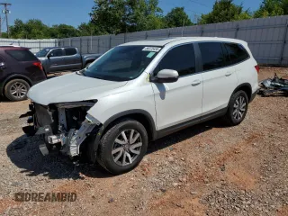 2021 Honda Pilot EX-L with VIN 5FNYF6H52MB096077, listed as a Copart auction lot 56970435 with 59,749 mi miles and Salvage title. Bid and sale history available at DreamBid. Image 1.