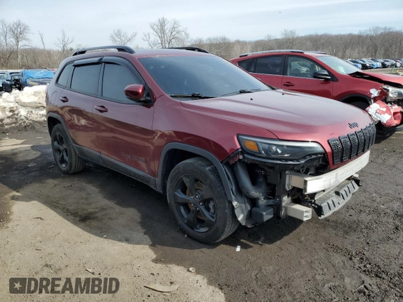 2019 Jeep Cherokee Latitude Plus with VIN 1C4PJMLX8KD369356, listed as a Copart auction lot 45351885 with 134,633 mi miles and Salvage Title. Bid and sale history available at carsss.com. Image 4.