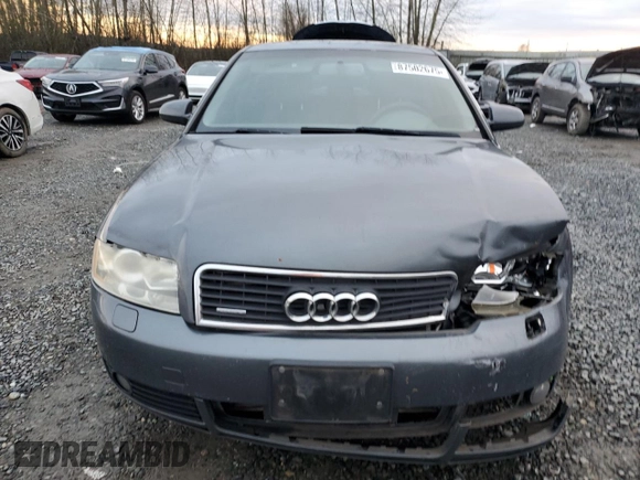 2004 Audi A4 3.0L with VIN WAULT68E34A145165, listed as a Copart auction lot 87502675 with 0 mi miles and Salvage Title. Bid and sale history available at carsss.com. Image 5.