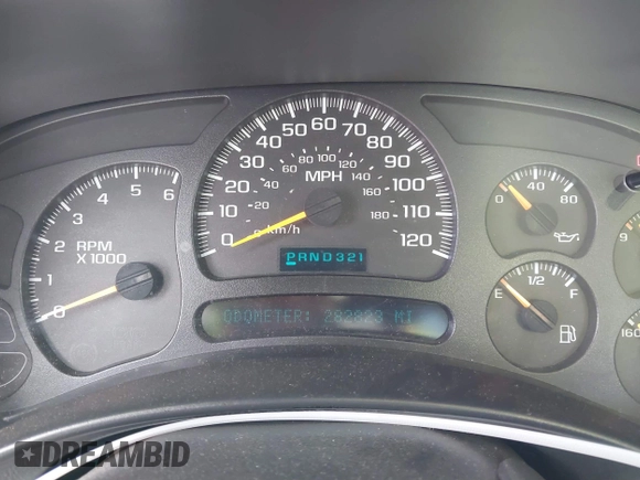 2005 Chevrolet Silverado 1500 Work Truck with VIN 1GCEC14X15Z246813, listed as a IAAI auction lot 41763107 with 282,823 mi miles. Bid and sale history available at carsss.com. Image 7.