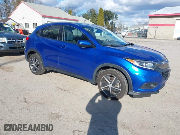 2022 Honda HR-V EX with VIN 3CZRU6H51NM734255, listed as a IAAI auction lot 41001447 with 45,585 mi miles. Bid and sale history available at carsss.com. Image 1.