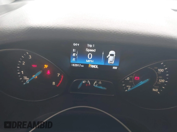 2017 Ford Focus SE with VIN 1FADP3K20HL324269, listed as a IAAI auction lot 41856546 with 63,917 mi miles and . Bid and sale history available at carsss.com. Image 7.