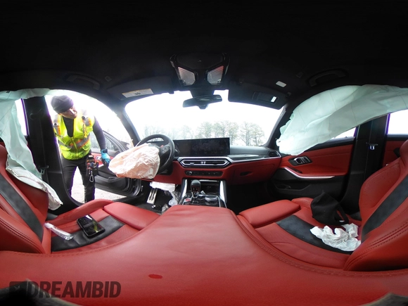 2023 BMW M3 Competition xDrive с VIN WBS43AY0XPFN86807, выставлен на аукционе IAAI как лот 41805104 с пробегом 28 773 миль миль и . История ставок и продаж доступна на DreamBid. Изображение 19.