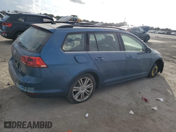 2016 Volkswagen Golf SportWagen TSI S with VIN 3VWC17AUXGM522790, listed as a Copart auction lot 83747844 with 0 mi miles and Salvage Title. Bid and sale history available at carsss.com. Image 3.