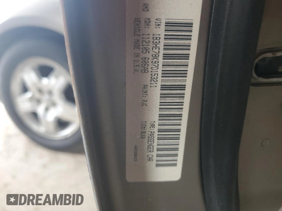 2007 Dodge Caliber R/T z VIN 1B3HE78K97D153211, wystawiony jako Copart lot #48132385 z przebiegiem Nie podano mil oraz Nie do naprawy • Non repairable. Historia ofert i sprzedaży dostępna na DreamBid. Obrazek 12.
