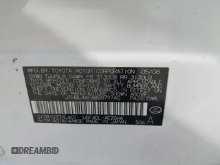 2008 Lexus LS 460 с VIN JTHBL46F485079740, выставлен на аукционе IAAI как лот 42476825 с пробегом Не указан миль и . История ставок и продаж доступна на DreamBid. Изображение 9.