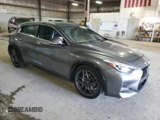 2017 Infiniti QX30 Premium with VIN SJKCH5CP9HA019936, listed as a Copart auction lot 58857575 with 91,591 mi miles and Salvage title. Bid and sale history available at DreamBid. Image 4.