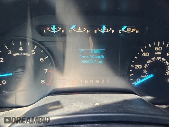 2018 Ford F-150 XL with VIN 1FTMF1EB9JKD38518, listed as a IAAI auction lot 42730627 with 205,804 mi miles and . Bid and sale history available at DreamBid. Image 19.