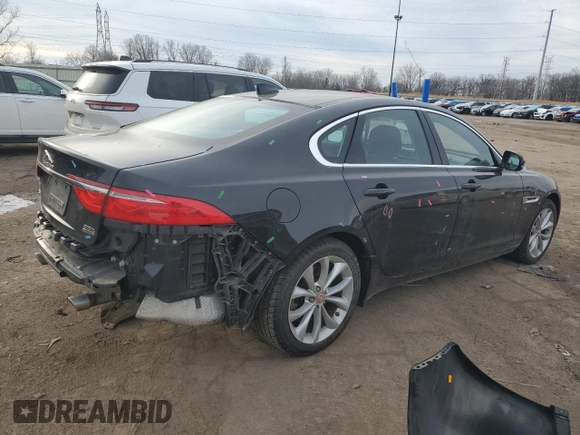2018 Jaguar XF 25t Premium with VIN SAJBJ4FX8JCY69691, listed as a Copart auction lot 85306234 with 50,143 mi miles and Salvage Title. Bid and sale history available at carsss.com. Image 3.
