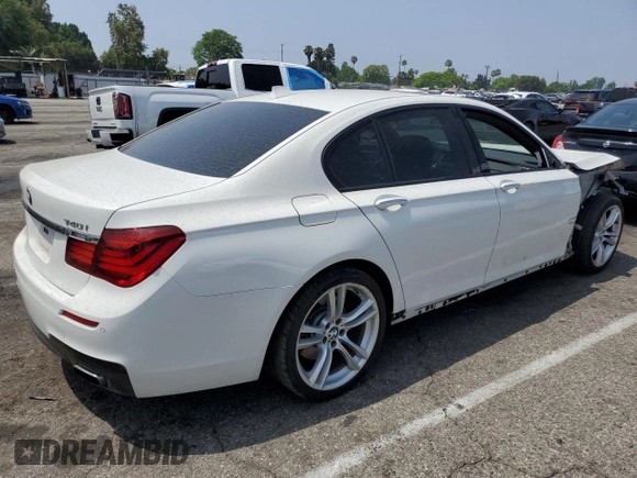 2013 BMW 7 Series 740i with VIN WBAYA6C5XDC995172, listed as a Copart auction lot 60288685 with 28,144 mi miles and Salvage title. Bid and sale history available at DreamBid. Image 3.