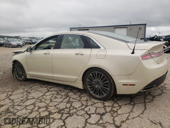 2014 Lincoln MKZ Hybrid with VIN 3LN6L2LU4ER808818, listed as a Copart auction lot 57411395 with 95,775 mi miles and Salvage title. Bid and sale history available at DreamBid. Image 2.