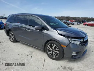 2020 Honda Odyssey Elite with VIN 5FNRL6H91LB023846, listed as a Copart auction lot 48240135 with 92,400 mi miles and Salvage title. Bid and sale history available at DreamBid. Image 4.