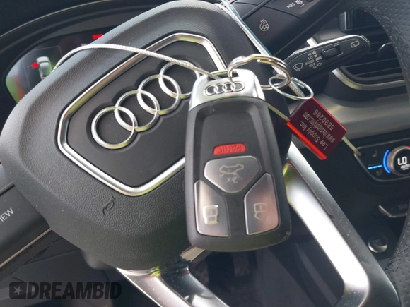 2024 Audi Q5 S line Prestige with VIN WA1FAAFY8R2034774, listed as a IAAI auction lot 42227400 with 16,521 mi miles and . Bid and sale history available at DreamBid. Image 11.