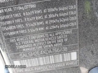 2013 Land Rover Range Rover Sport SC с VIN SALSH2E4XDA766738, выставлен на аукционе IAAI как лот 42618626 с пробегом 97 578 миль миль и . История ставок и продаж доступна на DreamBid. Изображение 9.