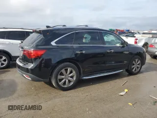 2014 Acura MDX Advance with VIN 5FRYD3H81EB004875, listed as a Copart auction lot 81801454 with 265,982 mi miles and Salvage title. Bid and sale history available at DreamBid. Image 3.
