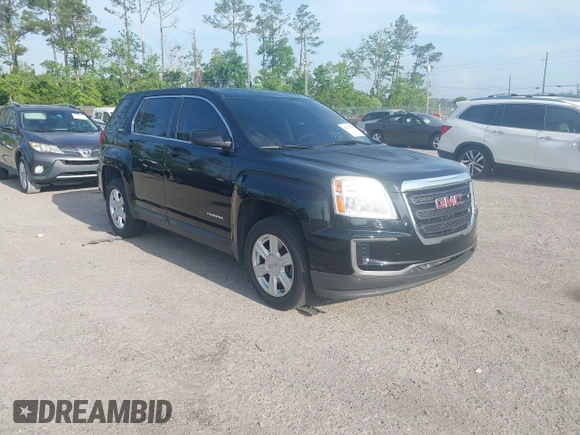 2016 GMC Terrain SLE with VIN 2GKALMEK3G6278975, listed as a IAAI auction lot 42113765 with 140,554 mi miles. Bid and sale history available at carsss.com. Image 1.
