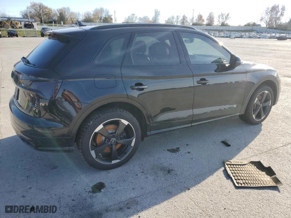 2019 Audi SQ5 Premium Plus with VIN WA1B4AFY1K2043540, listed as a Copart auction lot 81946564 with 0 mi miles and Salvage Title. Bid and sale history available at carsss.com. Image 3.