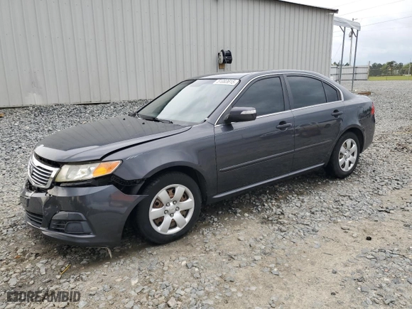2010 Kia Optima LX with VIN KNAGG4A86A5424614, listed as a Copart auction lot 51083615 with 105,993 mi miles and Salvage Title. Bid and sale history available at carsss.com. Image 1.