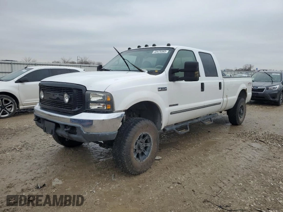 1999 Ford Super Duty F-250 XL with VIN 1FTNW21F1XEE68447, listed as a Copart auction lot 43470365 with 239,074 mi miles and Salvage Title. Bid and sale history available at carsss.com. Image 1.