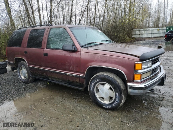 1996 Chevrolet Tahoe with VIN 1GNEK13R9TJ359434, listed as a Copart auction lot 51367105 with 257,669 mi miles and Clean Title. Bid and sale history available at carsss.com. Image 4.