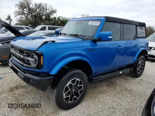 2024 Ford Bronco Outer Banks with VIN 1FMEE8BP3RLA33498, listed as a Copart auction lot 76274724 with 2,972 mi miles and Salvage Title. Bid and sale history available at DreamBid. Image 1.