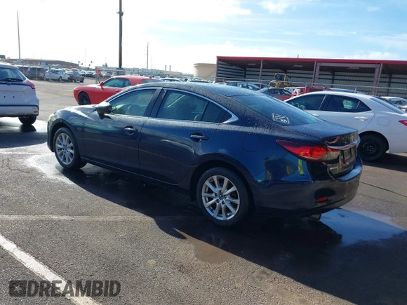 2015 Mazda 6 i Sport with VIN JM1GJ1U56F1203730, listed as a IAAI auction lot 41848281 with 93,150 mi miles. Bid and sale history available at carsss.com. Image 3.