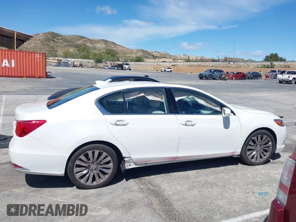 2014 Acura RLX Tech Pkg with VIN JH4KC1F51EC001557, listed as a IAAI auction lot 41937077 with 45,392 mi miles. Bid and sale history available at carsss.com. Image 13.