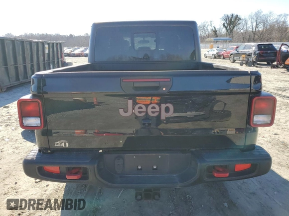 2021 Jeep Gladiator Rubicon with VIN 1C6JJTBG0ML507537, listed as a Copart auction lot 74213254 with 41,445 mi miles and Salvage title. Bid and sale history available at DreamBid. Image 6.