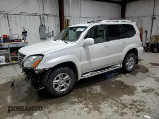 2004 Lexus GX 470 z VIN JTJBT20X240059501, wystawiony jako Copart lot #45146365 z przebiegiem 190 145 mil mil oraz Tytuł czysty. Historia ofert i sprzedaży dostępna na DreamBid. Obrazek 1.
