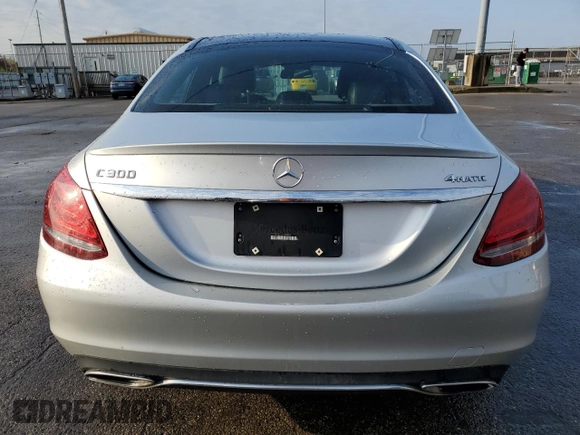 2016 Mercedes-Benz C 300 Luxury with VIN 55SWF4KB9GU129640, listed as a Copart auction lot 52570155 with 173,641 mi miles and Clean Title. Bid and sale history available at carsss.com. Image 6.